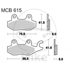 BRAKE PADS SINTER SI TRW