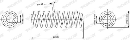 New coil spring - new,