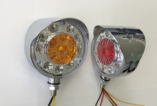 Chrome lamps led side - led,