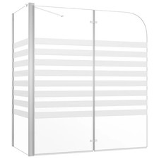 Stripe Bath Enclosure Tempered