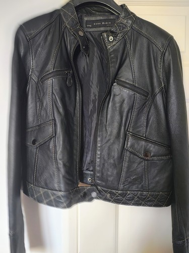 Zara basic 100 real - basic, leather