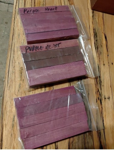 Purpleheart pen blanks - purpleheart,