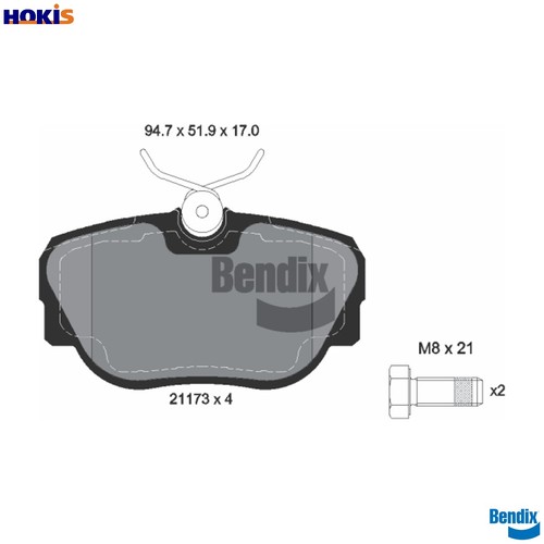 Brake pad set disc - brake,