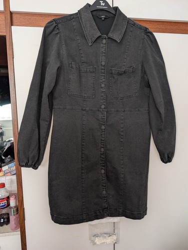 Next women black denim long - denim,