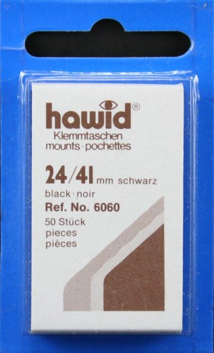 Hawid stamp mounts - 24x41mm,