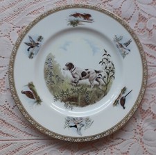 BRITTANY SPANIEL MARGUERITE KIRMSE SPORTING DOG WEDGWOOD PLATE LIMITED EDITION