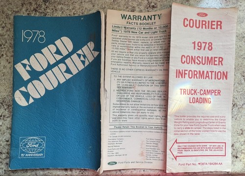1978 ford courier pickup - pickup, book