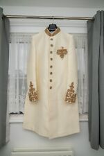 Mens Wedding Sherwani - Cream/Off-White Indian Groom suit