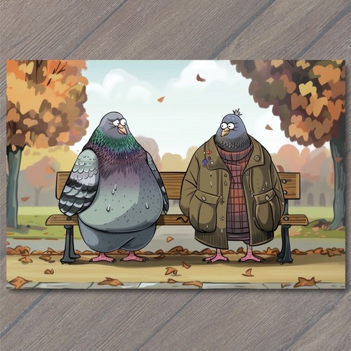 Postcard pigeon bird - bird, giant