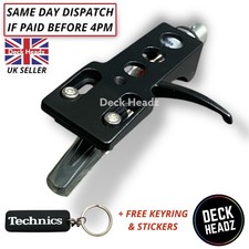Black headshell with ortofon - black,