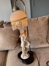 Widdop Bingham Juliana Lady Lamp + Glass Shade