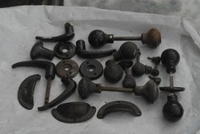 Vintage bakelite  door knobs ,handles  and drawer pulls