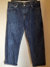 Men's WHISTLES Selvedge W36 L27 Blue Raw Denim Selvage Jeans regular tapered VGC