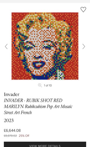 Invader rubik shot red - invader,