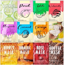 Pack of 12 Face Sheet Masks