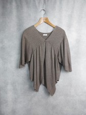 CREA CONCEPT CARDIGAN SIZE 40/12. BEIGE SHORT, OPEN CARDI. COTTON MIX