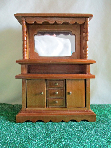 Vintage wooden dolls house - vintage,
