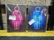 METAL TOILET DOOR SIGNS TIN