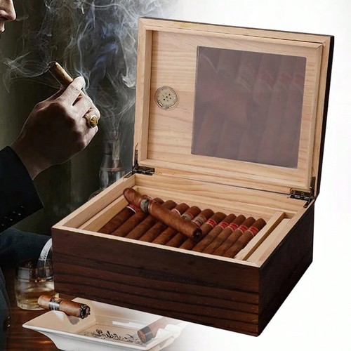 Cigar humidor cedar - cigar, wood