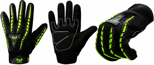 Cycling gloves high visibility - cycling,