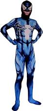 BLUE VENOM SUPERHERO BLUE FANCY DRESS COSTUME SIZE L ARGE ACTION JUMPSUIT