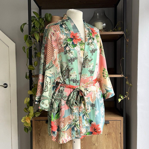 Zara kimono jacket colourful - zara,