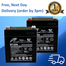 2 (A Pair) of RITAR 12V 5.0AH (Up-rated) BATTERIES for MINI LAKESTAR Bait Boat
