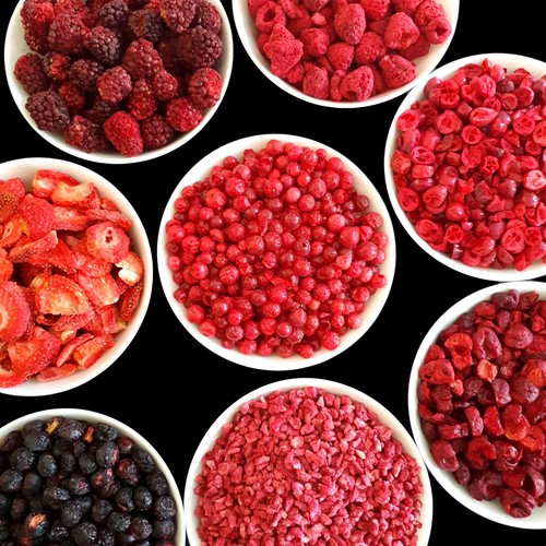 Freeze dried strawberries - freeze,