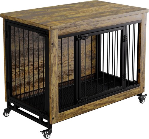 Large dog crate wooden kennel - large,