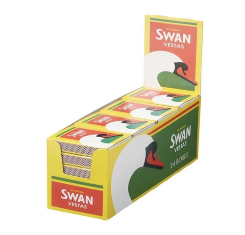 Swan vestas matches boxes - vestas, 24