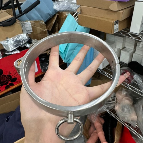 Stainless steel neck bondage - neck,