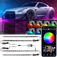 4x RGB LED Under Car Tube