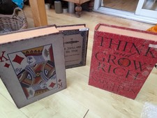 Three vintage looking large book safes ,ideal secret storage.