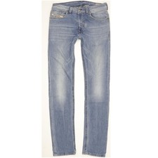 Diesel Thanaz Kids Men Blue Skinny Slim Stretch Jeans W28 L32 (106683)