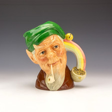 Royal Doulton China -  Leprechaun D6847 - Large Hand Painted Character Jug