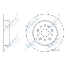 2x Brake Discs Solid For Lexus
