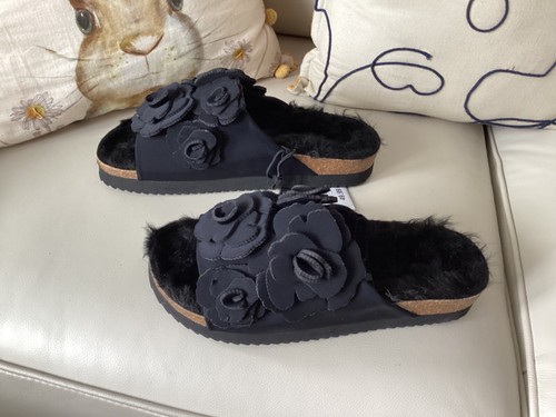 Zara black flower detail - zara,