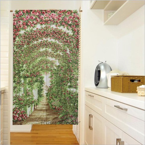 Rose corridor print - rose, door