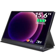 EVICIV 15.6" Battery Portable Monitor 1920 * 1080 Full HD Type C USB C Display 
