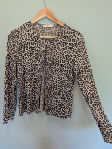 Y2k leopard print cardigan top - leopard,