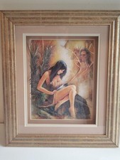 Ruane Manning 'In My Spirits' Framed Paper Tole Print 3D Native American Indian