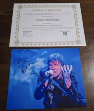 Musician Bruce Dickinson Autographed Signed Photo Iron Maiden + C.O.A.