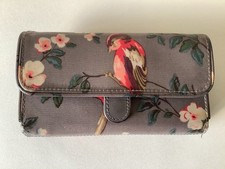 Cath Kidston Bird & Floral Zip Around Large Purse Wallet Card Holder Coin Purse