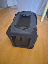 PawHut 48.5cm Soft Side Pet Carrier w/ Cushion, for Miniature Cats, Dogs - Grey