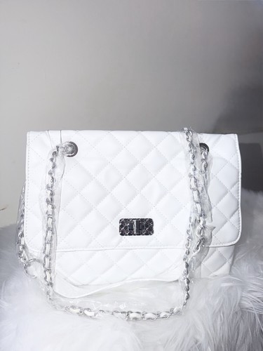 Women luxury white quilted - white,