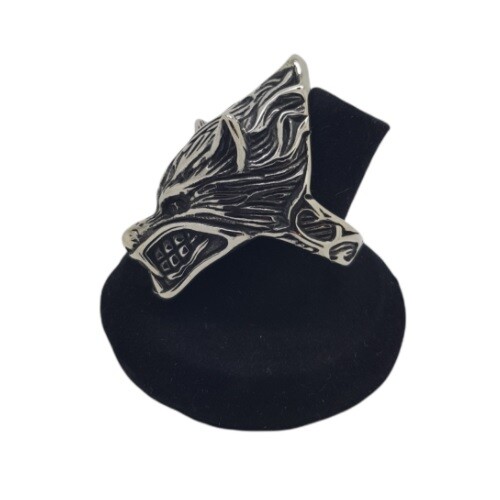 Fenrir wolf ring growling - ring, dog