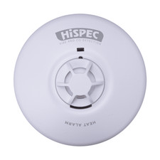HiSPEC Smoke Alarm,Heat Alarm ,interconnetable Mains Smoke Detector, Mains Heat