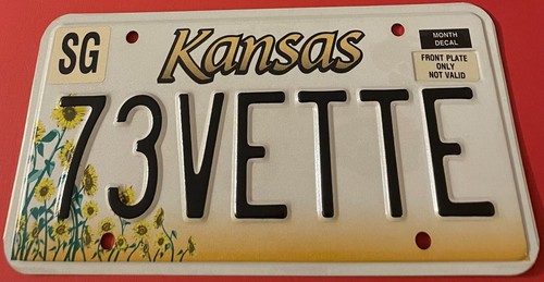 73vette vanity license plate - license,