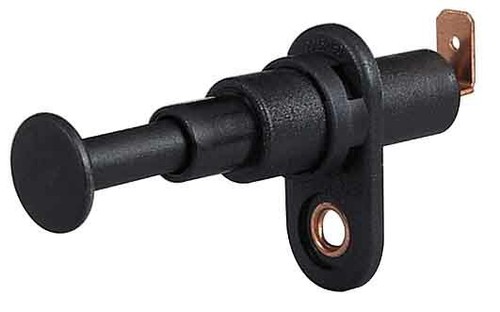 Telescopic alarm door courtesy