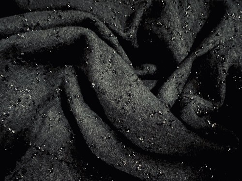 Metallic wool jacquard - metallic, woven